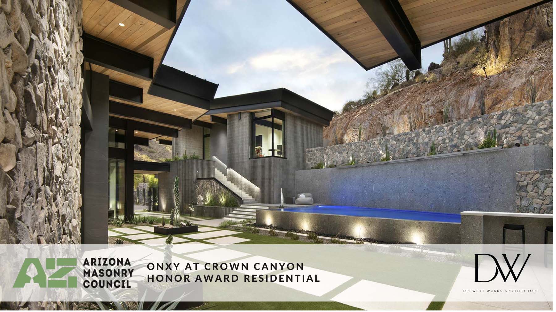 DW project Onyx at Crown Canyon–Excellence in Masonry ’24 winner