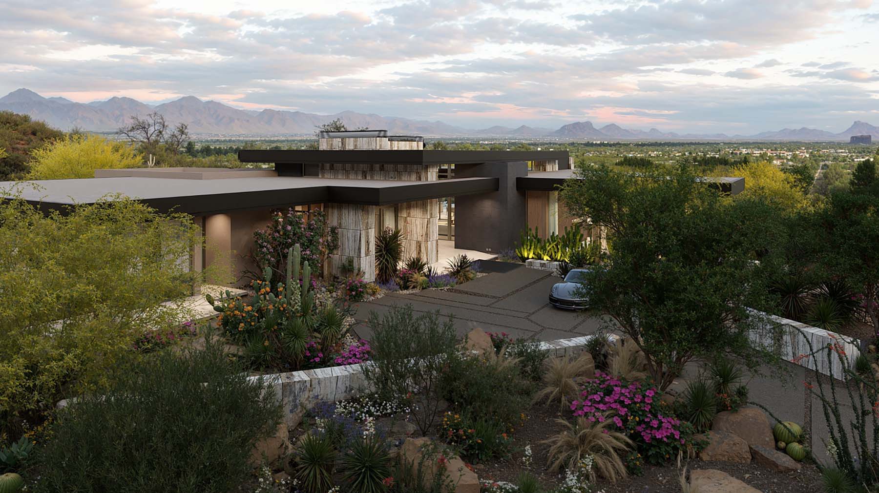 Hummingbird House feature 1 Located in Scottsdale Ariz Drewett Works is an award winning architecture firm specializing in luxury residential hospitality and commercial architecture