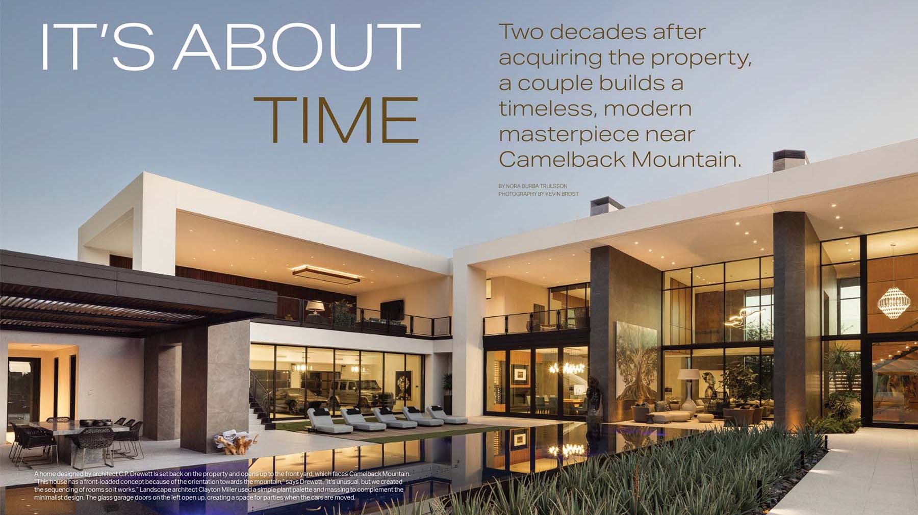 Courtyard Reflection PHG feature 1 Located in Scottsdale Ariz Drewett Works is an award winning architecture firm specializing in luxury residential hospitality and commercial architecture